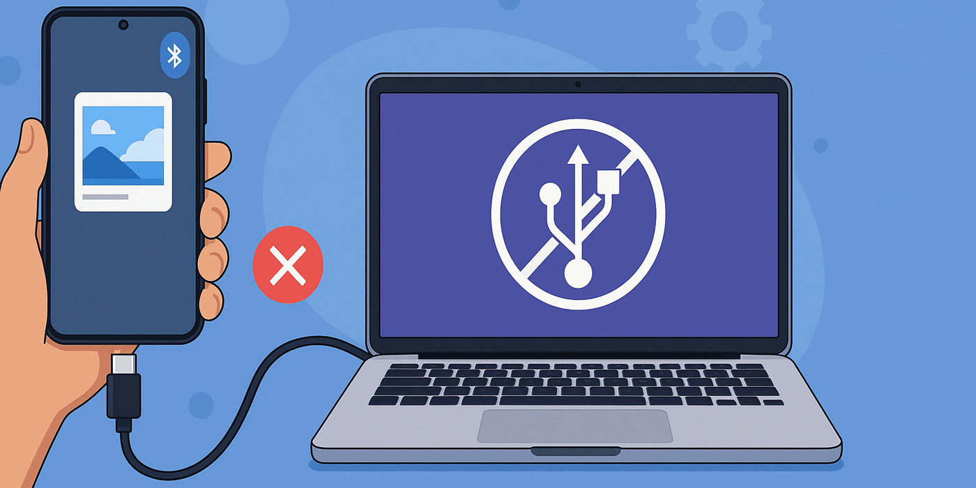 انتقال فایل از گوشی به لپ تاپ